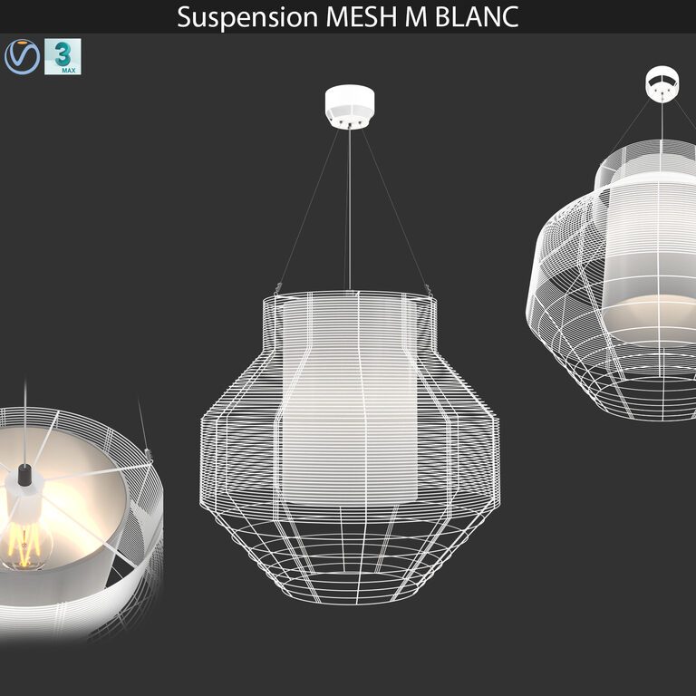 MESH M BLANC Pendant lamp  (110345), 3d model 1