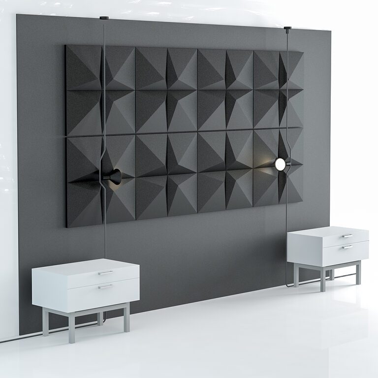 Headboard №4 (114688), 3d model 1