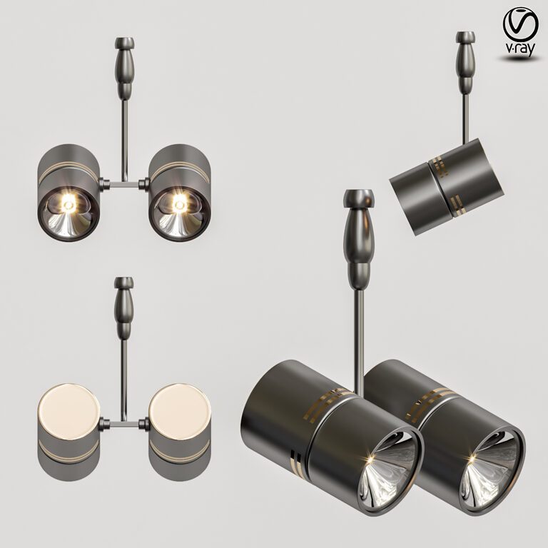 Twin 2 Track light (113210) 3D model - Download 3D model Twin 2 Track ...