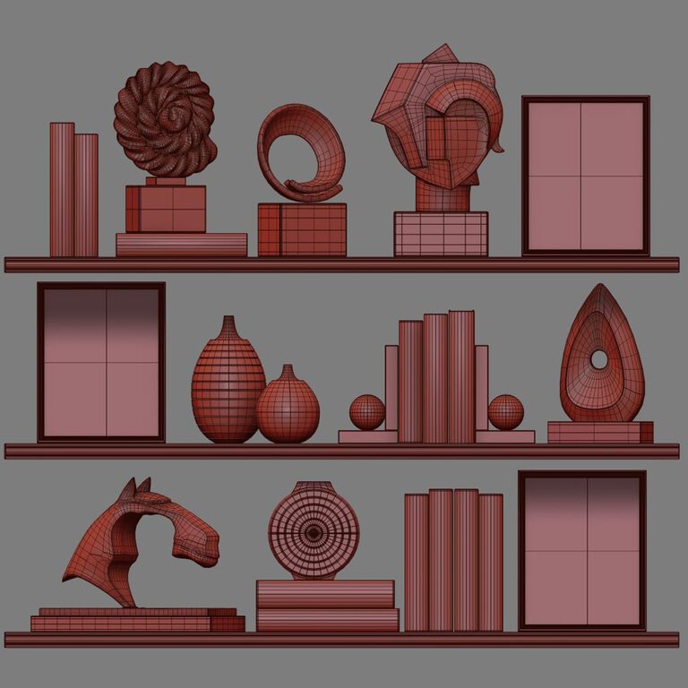 Decor Set 97 (109487) 3D model - Download 3D model Decor Set 97 (109487 ...