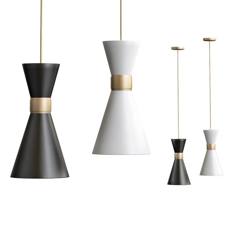 Pendant Delightfull Black White Cairo Light (113866) 3D model ...