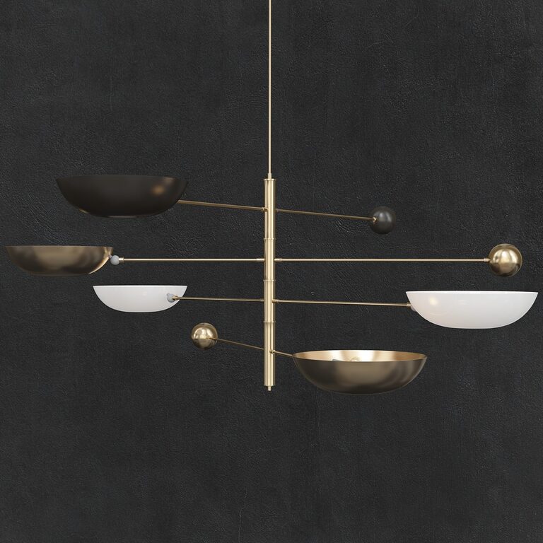 Contrapesi Midcentury Style Chandelier  (112261), 3d model 1