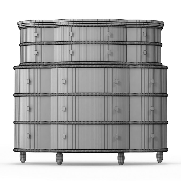 Dering hall Bowery Chest of Drawers (111403) 3D model - Download 3D ...