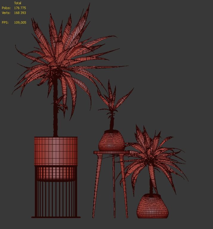 Flower pack 64 (114899) 3D model - Download 3D model Flower pack 64 ...