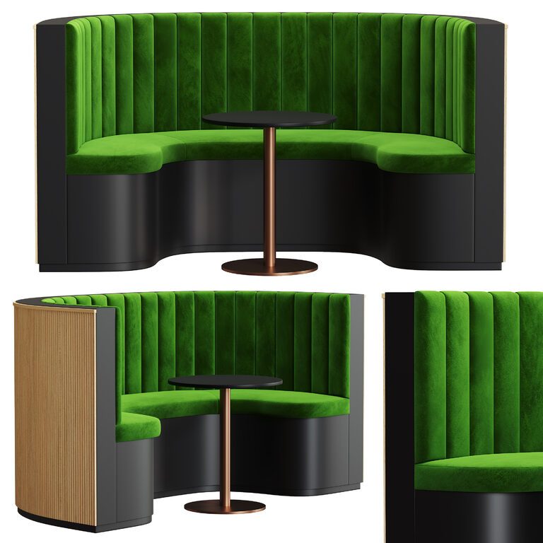 Restaurant Sofa 01 (111987), 3d model 1