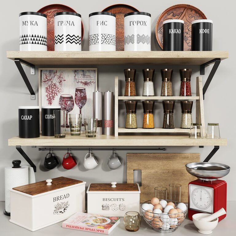 Kitchen set 2 (110078), 3d model 1