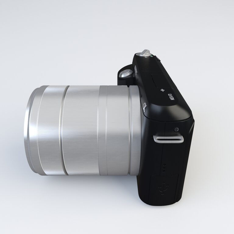 Sony Nex-f3 camera (113524) 3D model - Download 3D model Sony Nex 