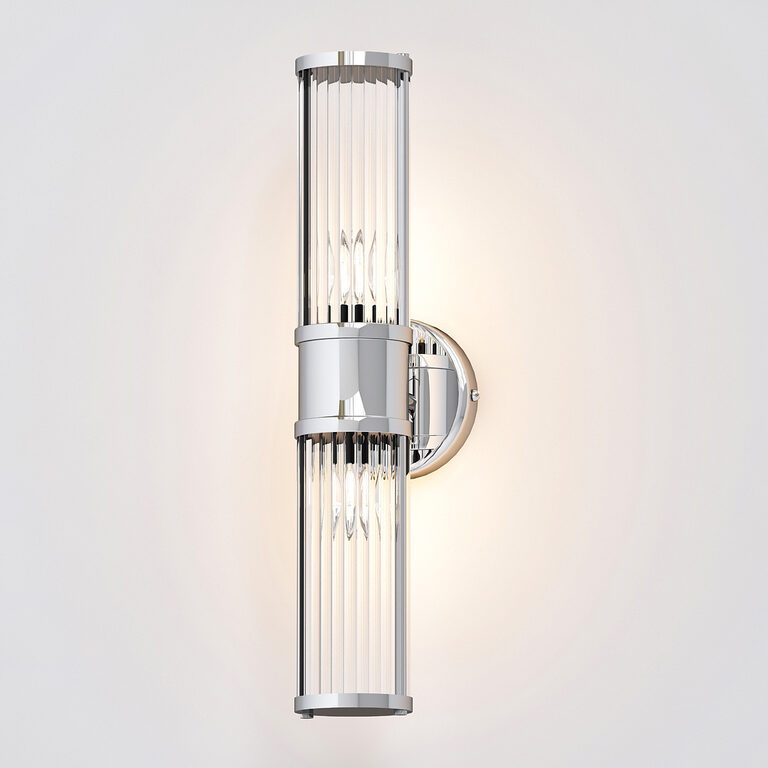 Claridges Double Silver Eichholtz Wall Lamp (114082) 3D model ...