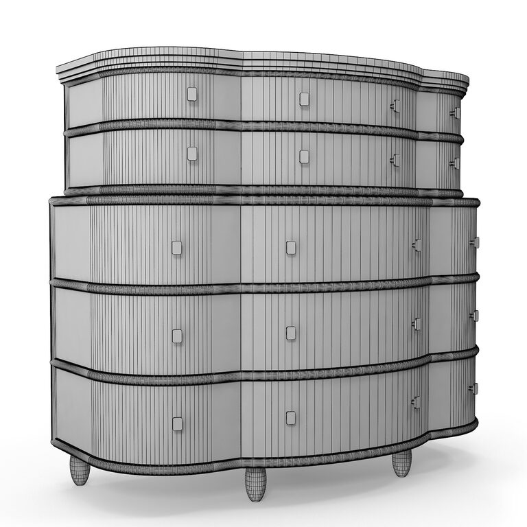 Dering hall Bowery Chest of Drawers (111403) 3D model - Download 3D ...