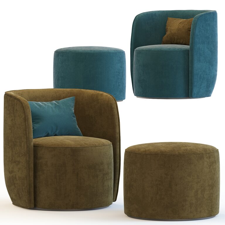 Armchair Ditre Italia Chloé (101708), 3d model 1