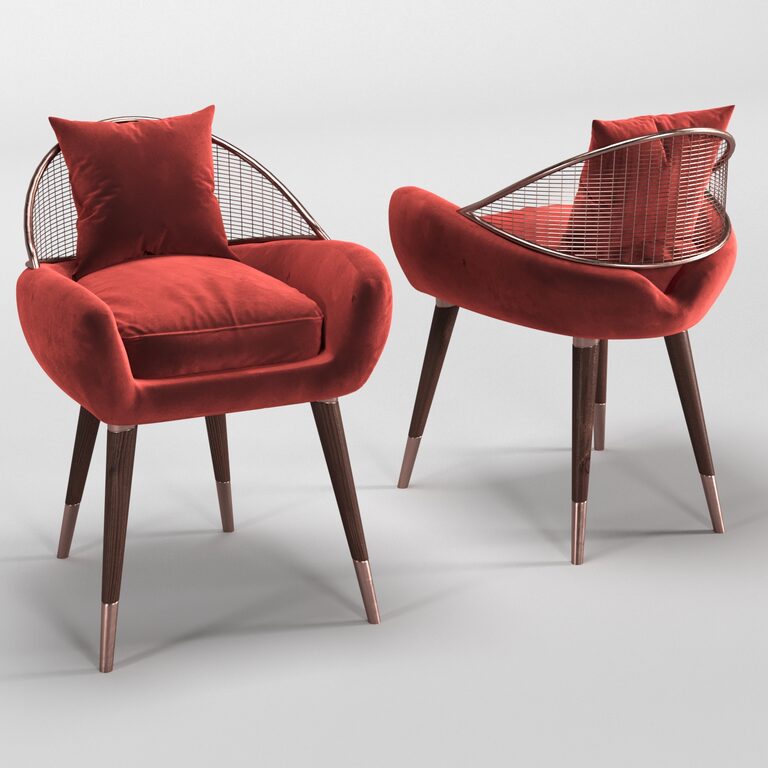 Garbo Dining Chair (102041), 3d model 1