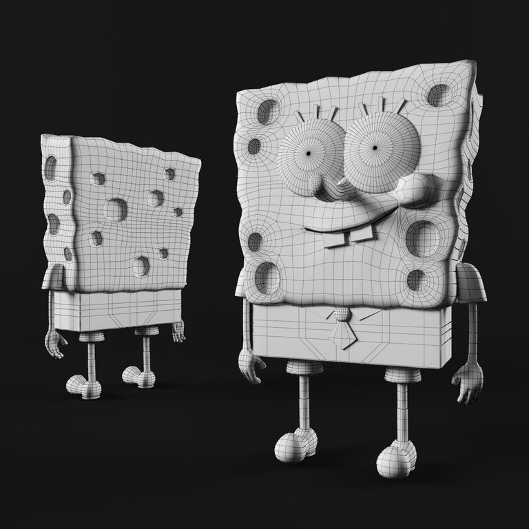 Spongebob Model Rotation Sponge Bob Square Pants (102047) 3D model - Download 3D model Sponge ...