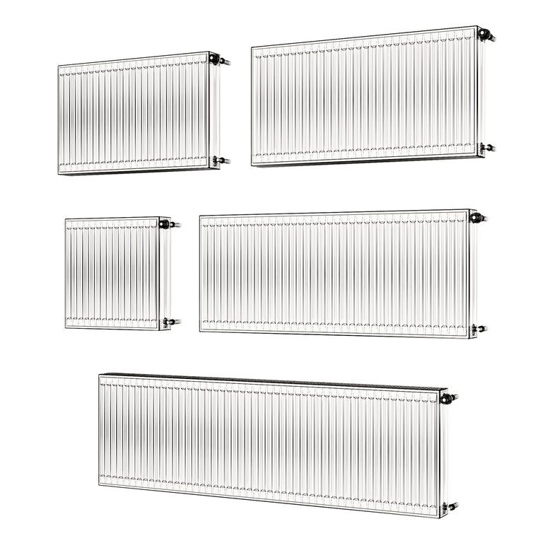 Standart Radiator Battery Set (102257) 3D model - Download 3D model ...