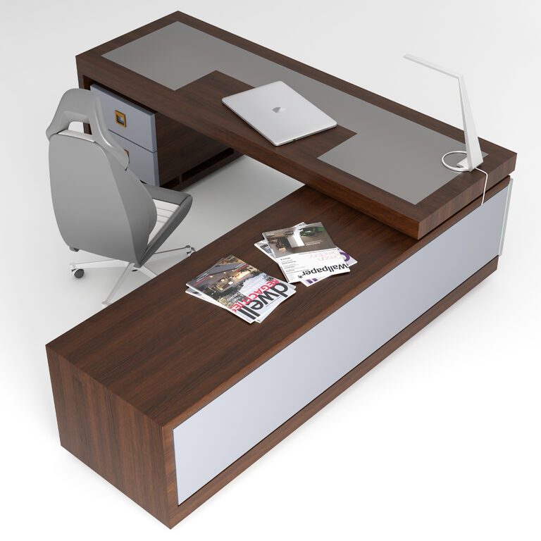 Office Table and Chair (106140) 3D model - Download 3D model Office ...