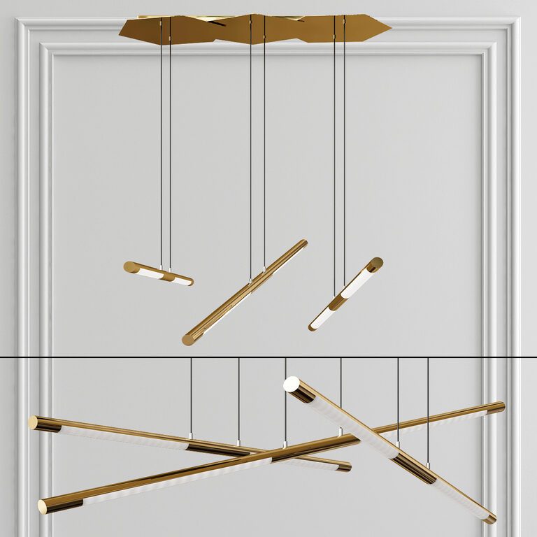 LINEAR SUSPENSION hanging lamp (106261), 3d model 1