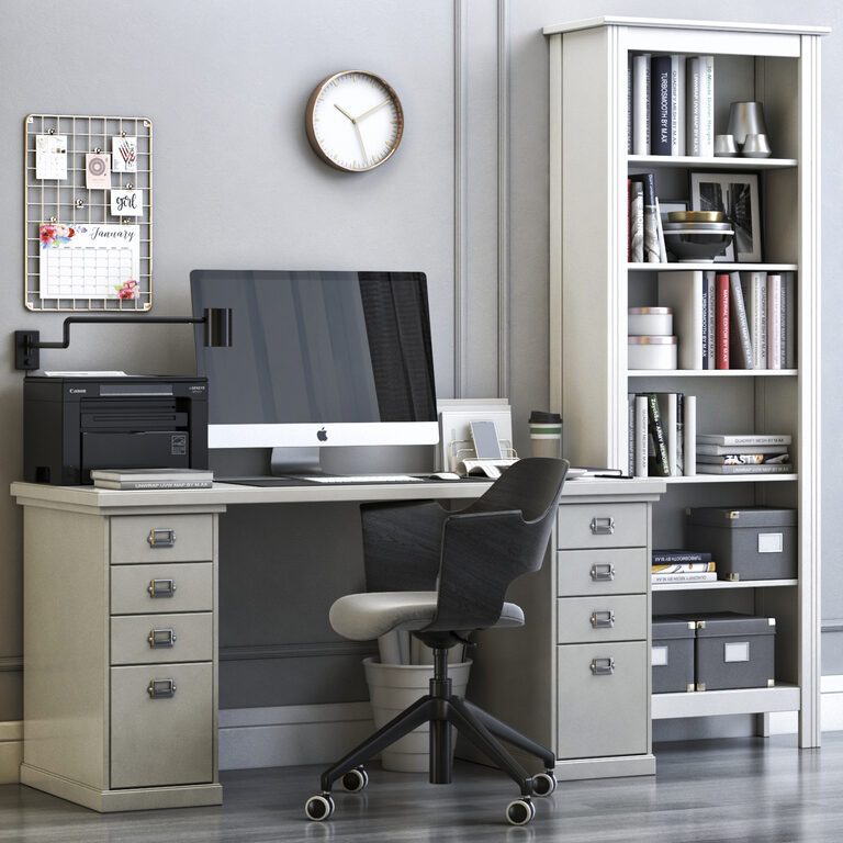 Ikea office workplace 10 (106300), 3d model 1