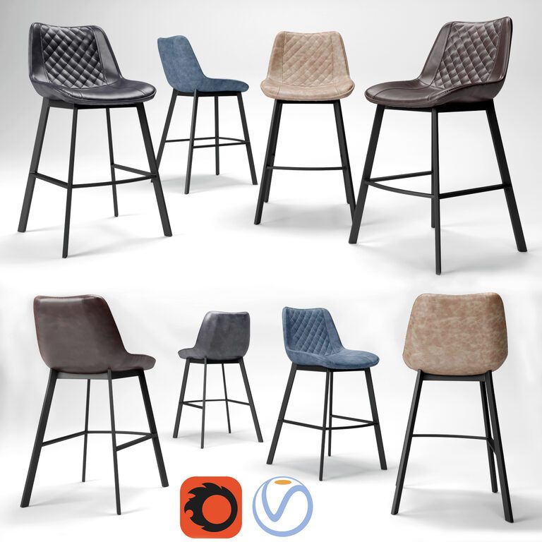Bar Stools Trix (106700), 3d model 1