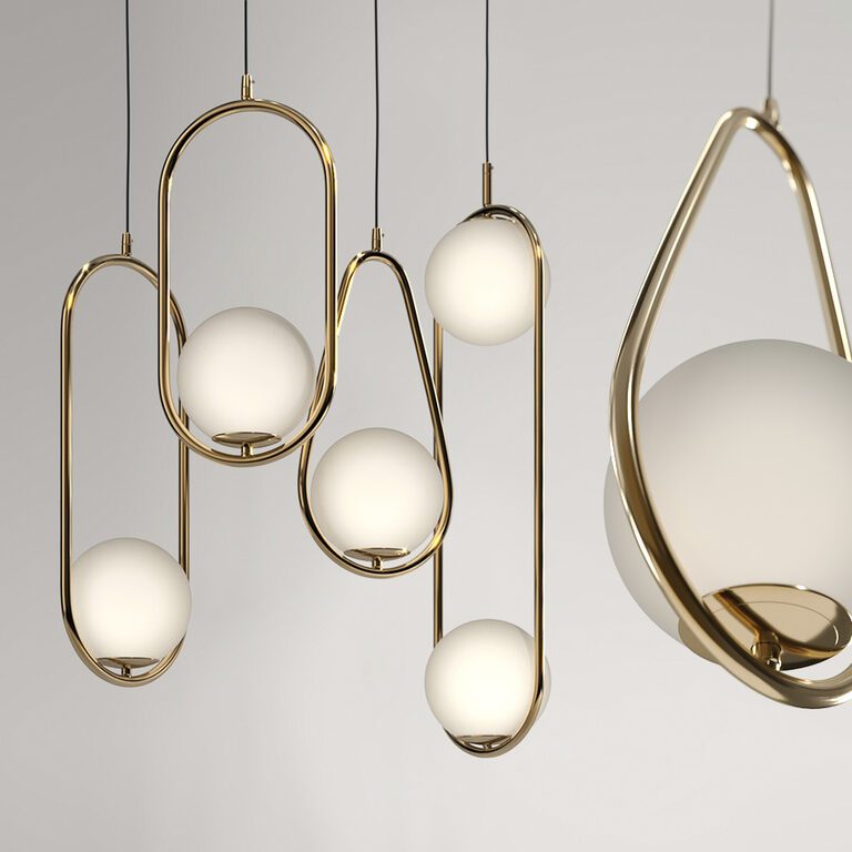 Lampatron Hoop Drop Pendant Lamp (107003), 3d model 1