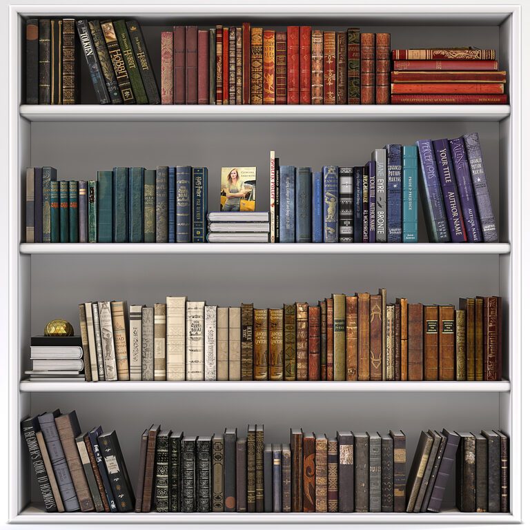 Classic Old Book Set (107007), 3d model 1