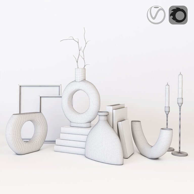 Decorative set 1 (107347) 3D model - Download 3D model Decorative set 1 ...