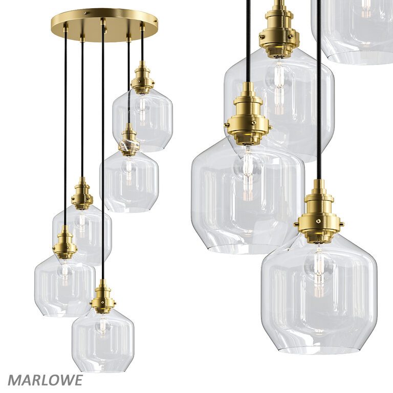 Chandelier MARLOWE Living by Christiane Lemieux (107437), 3d model 1