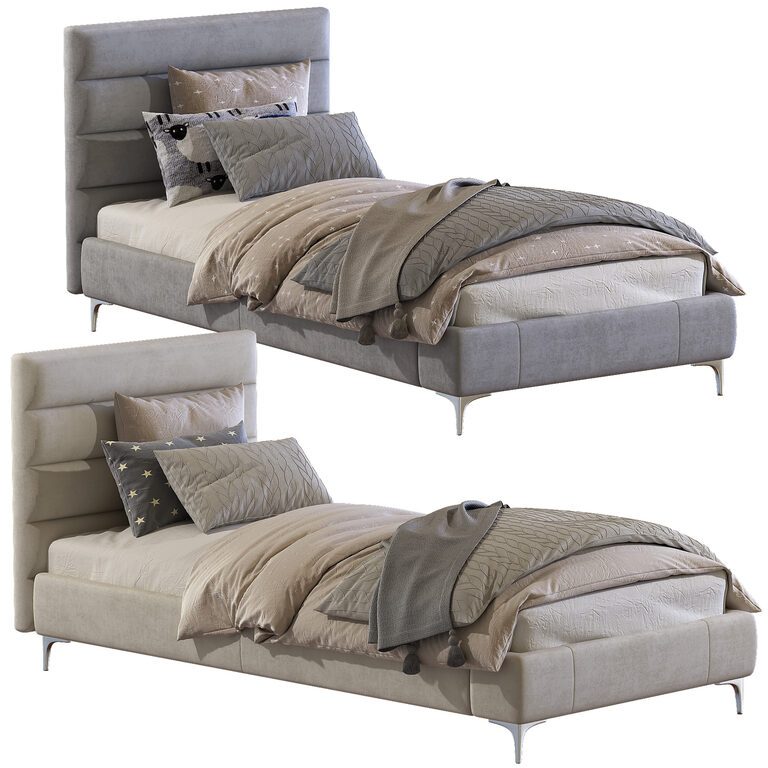 Pfeiffer Upholstered Bed (107700), 3d model 1
