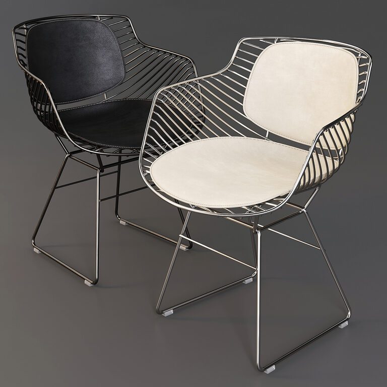 MDF Italia: Chair - Flow Filo Indoor and Outdoor with Cover (107913), 3d model 1