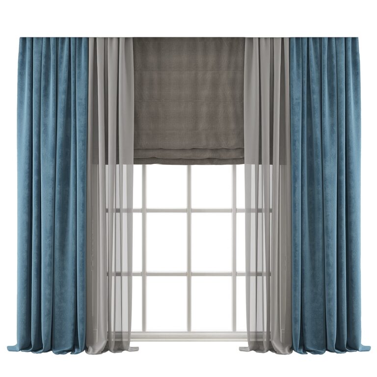 Curtains №520 (107977), 3d model 1