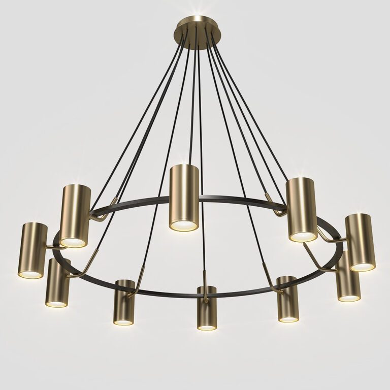 Lampatron Unity 10 lamps chandelier (108384) 3D model - Download 3D ...