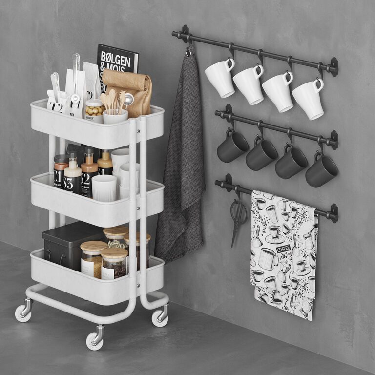 Raskog Beverage Cart (108613), 3d model 1