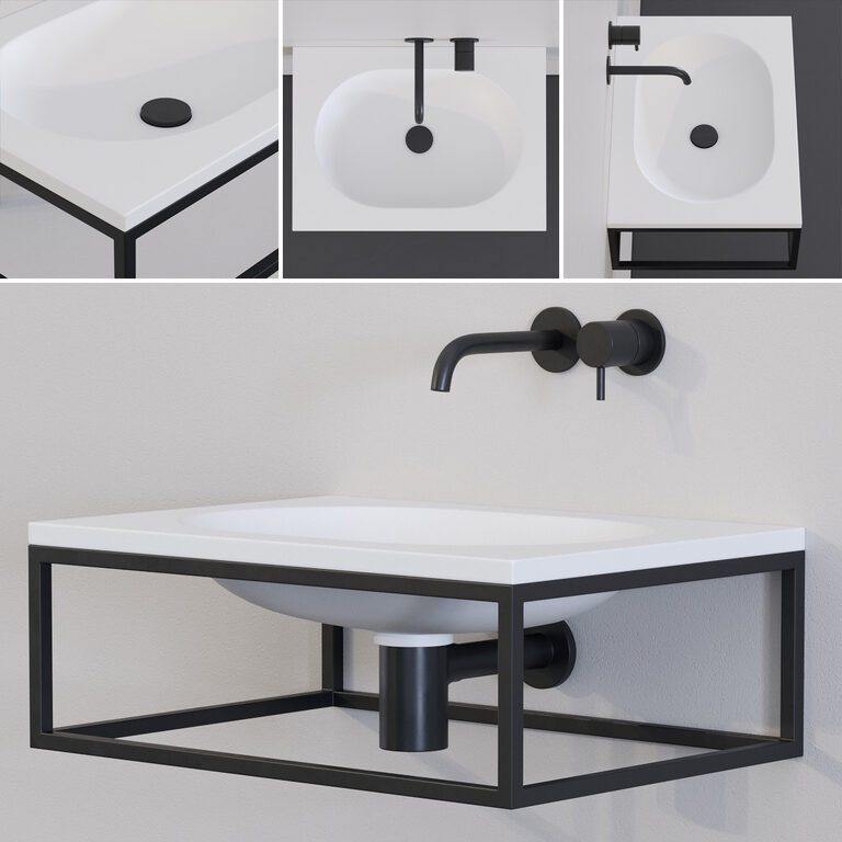 Ex.t Frame Washbasin (108624), 3d model 1
