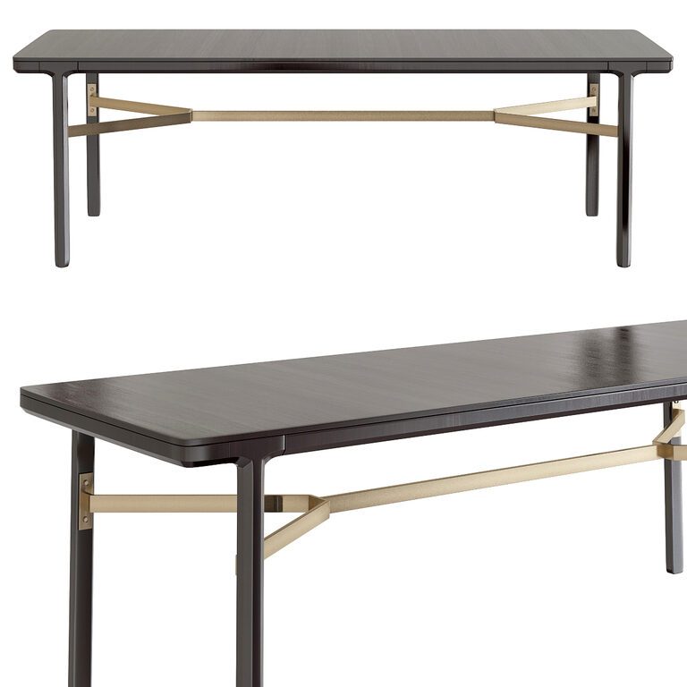Modern 3 Piece Dining Set Studio Collection Soho Dining Table with Two Benches (D67)(FW1)(FW7)(1U67)