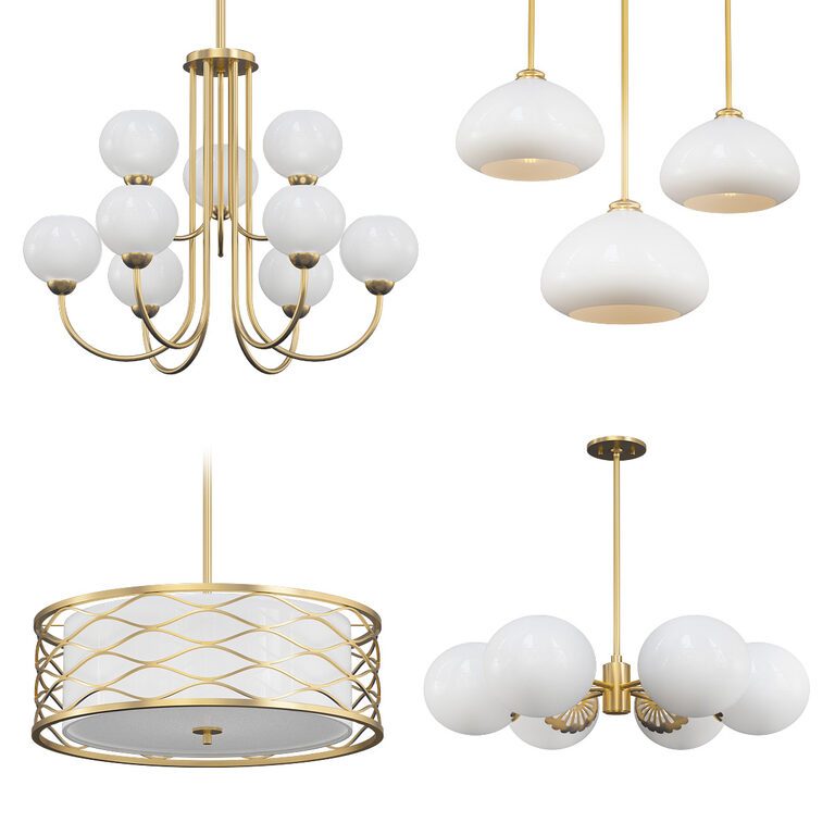 Chandelier set 81 (109066), 3d model 1