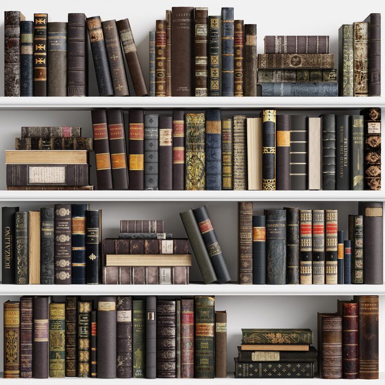 Classic Books Set 12 (109288), 3d model 1