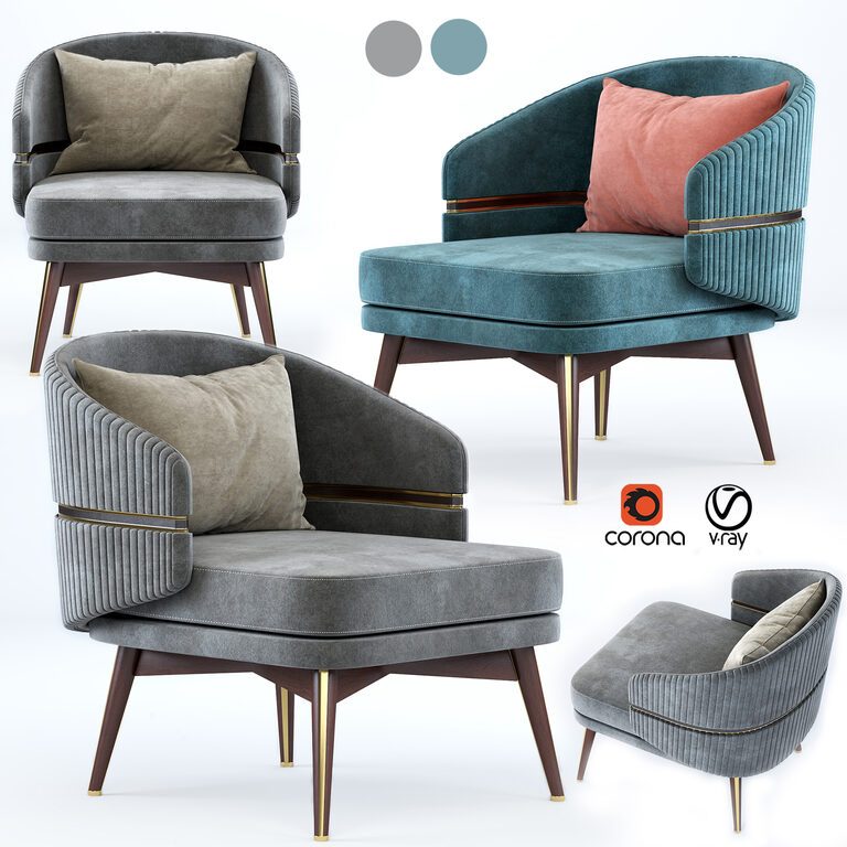 Aster Billy Armchair (112109), 3d model 1