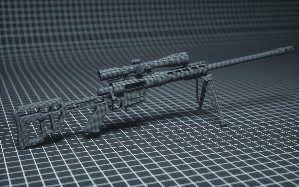 Rifle DVL-10 (115335) 3D model - Download 3D model Rifle DVL-10 (115335 ...