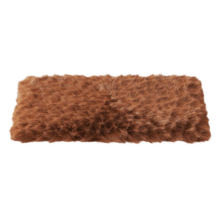 Small Fur Rug Rectangle Small Rectangular Fluffy Rug (117955) 3D model - Download 3D model ...