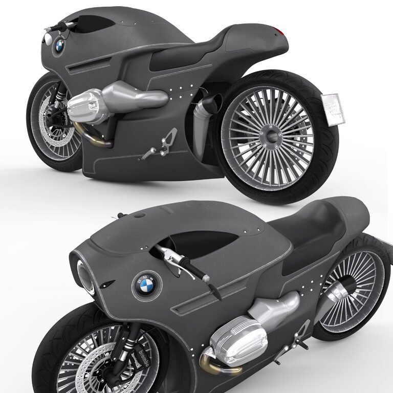 Motorbike Zillers Garage BMW R nineT (119250) 3D model - Download