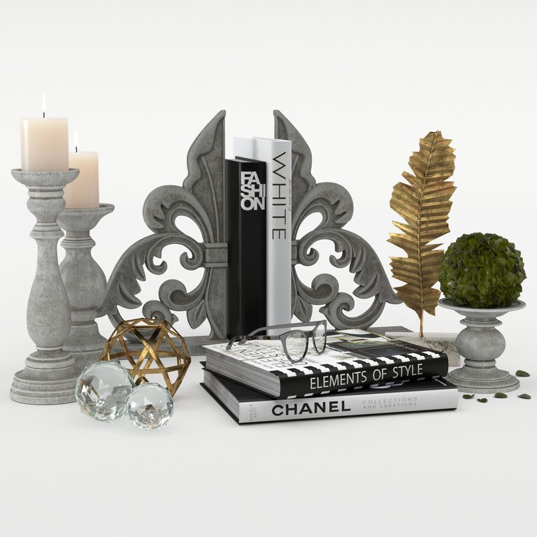 Decorative set 01 (119443) 3D model - Download 3D model Decorative set ...