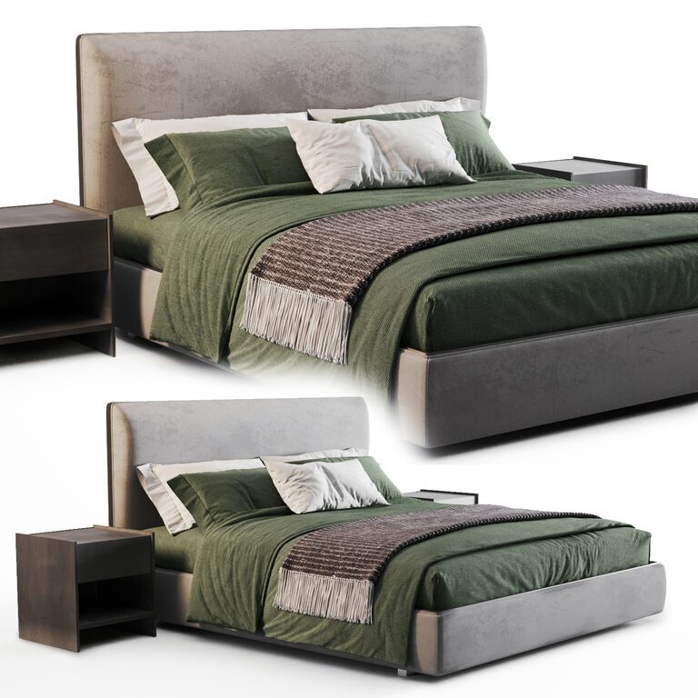 Bed (119745), 3d model 1