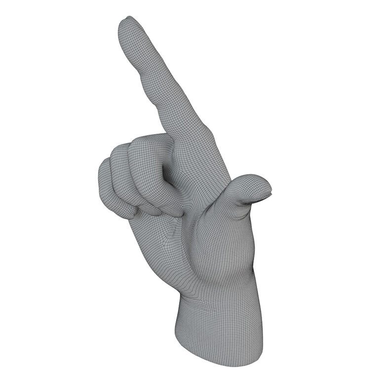Figurine Point Hand (122418) 3D model - Download 3D model Figurine ...