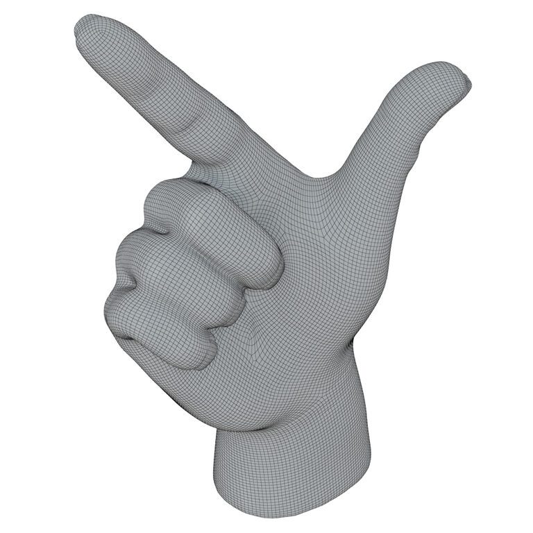 Figurine Point Hand (122418) 3D model - Download 3D model Figurine ...