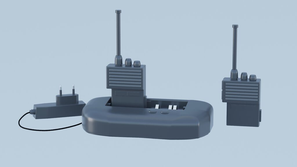 Walkie-talkie (122595), 3d model 1