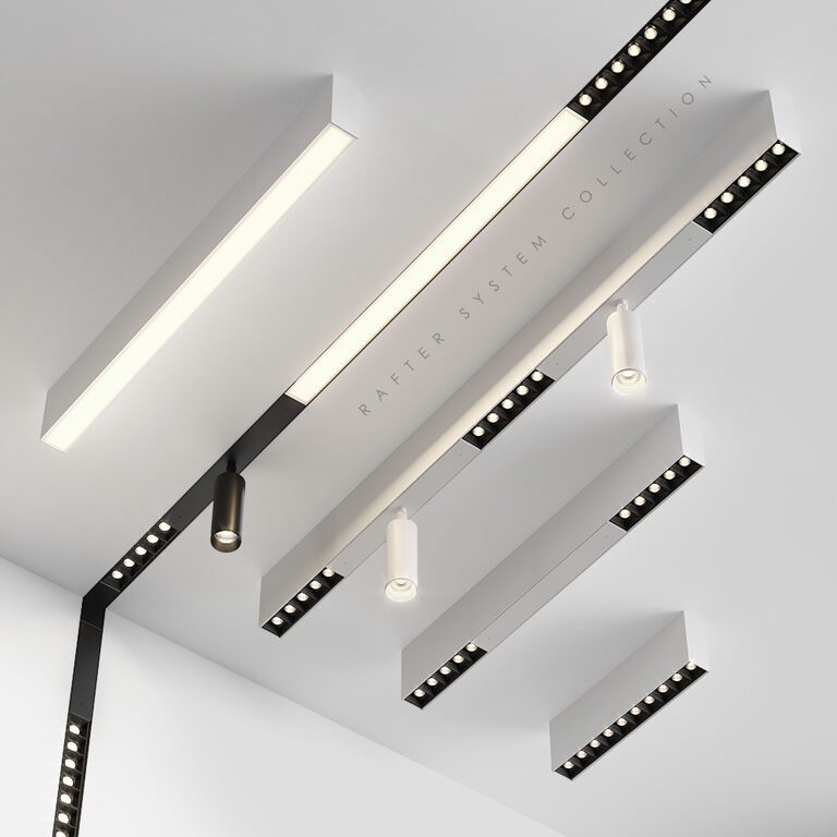 AQForm Rafter System track and ceiling light collection (123622) 3D ...
