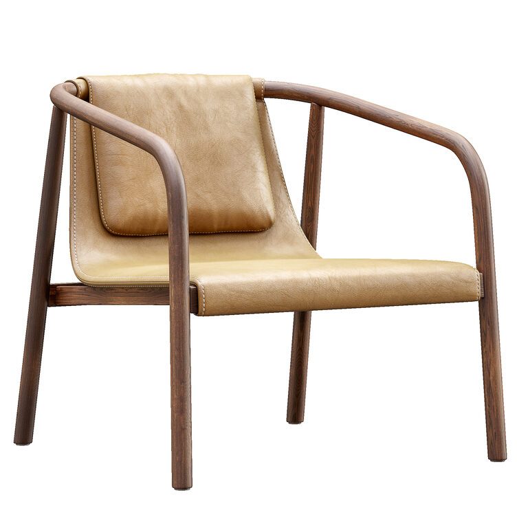 Bernhardt oslo lounge стілець (124022), 3d модель 1