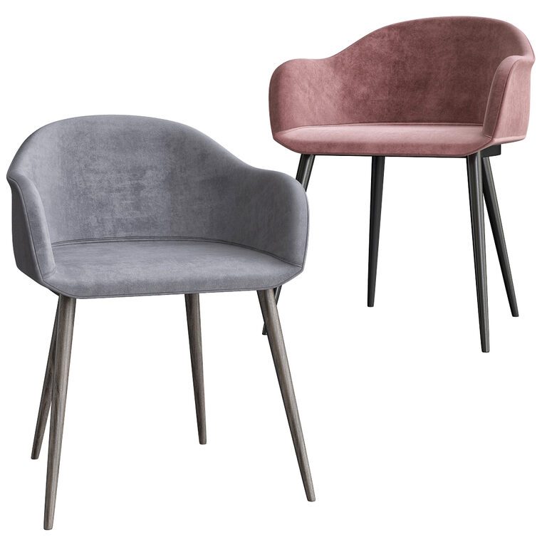 Menu Harbour Upholstered Dining Chair (124096), 3d model 1