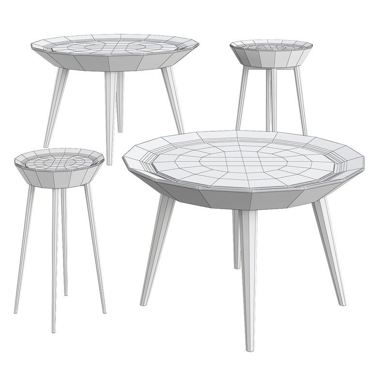 IRIS SIDE TABLE (124124) 3D model - Download 3D model IRIS SIDE TABLE ...