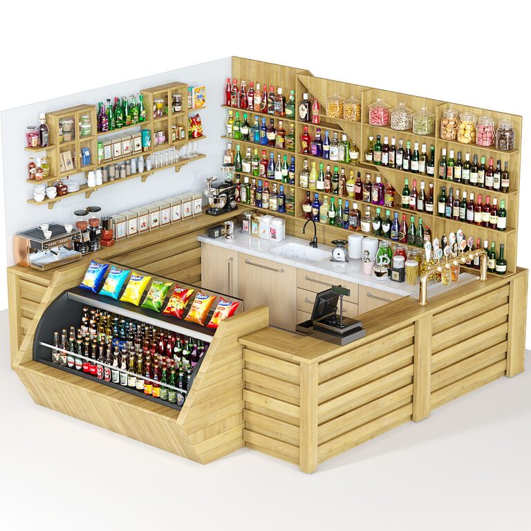 Cafe Restaurant (124578), 3d model 1