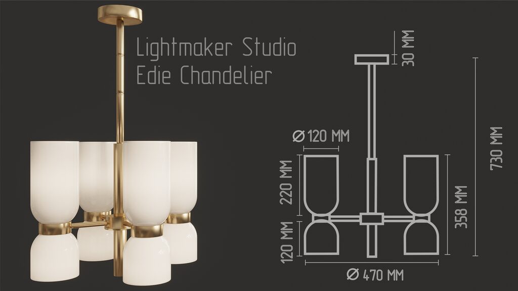 Lightmaker Studio Edie Chandelier (124770) 3D model - Download 3D model ...