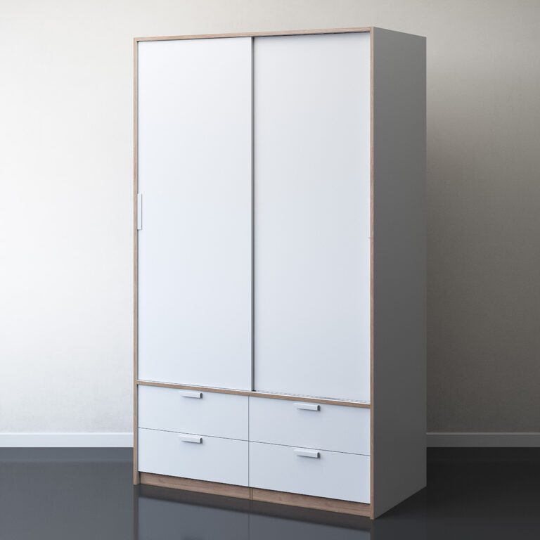 IKEA TRISIL Wardrobe with sliding doors (125461) 3D model